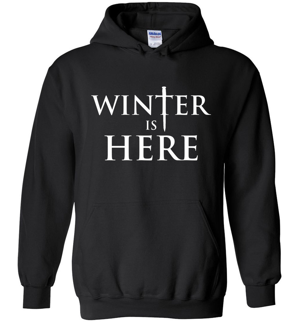 Winter Is Here Hoodie Black