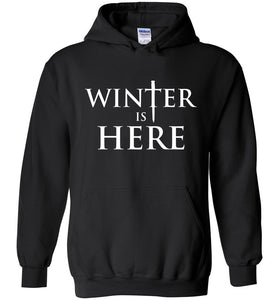 Winter Is Here Hoodie Black
