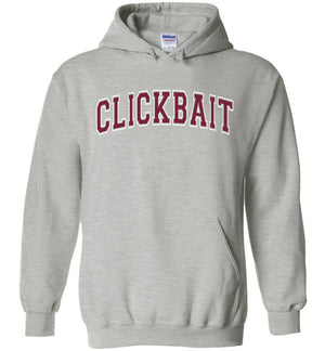 Clickbait Hoodie Sweatshirt Sports Grey