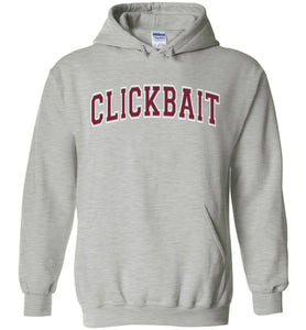 Clickbait Hoodie Sweatshirt Sports Grey