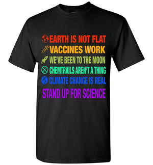 Earth Is Not Flat Shirt Stand Up For Science
