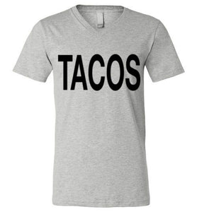 Tacos V-Neck T-Shirt - Bring Me Tacos - 1