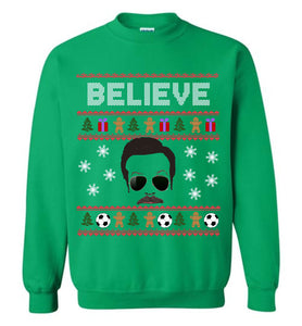 Ted Lasso Believe Christmas Sweater