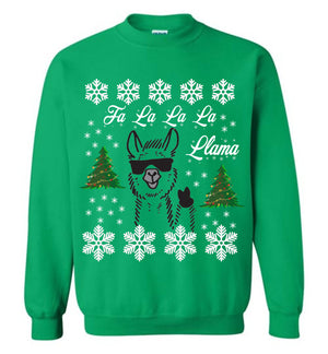 Fa la la la Llama - Ugly Christmas Sweatshirt