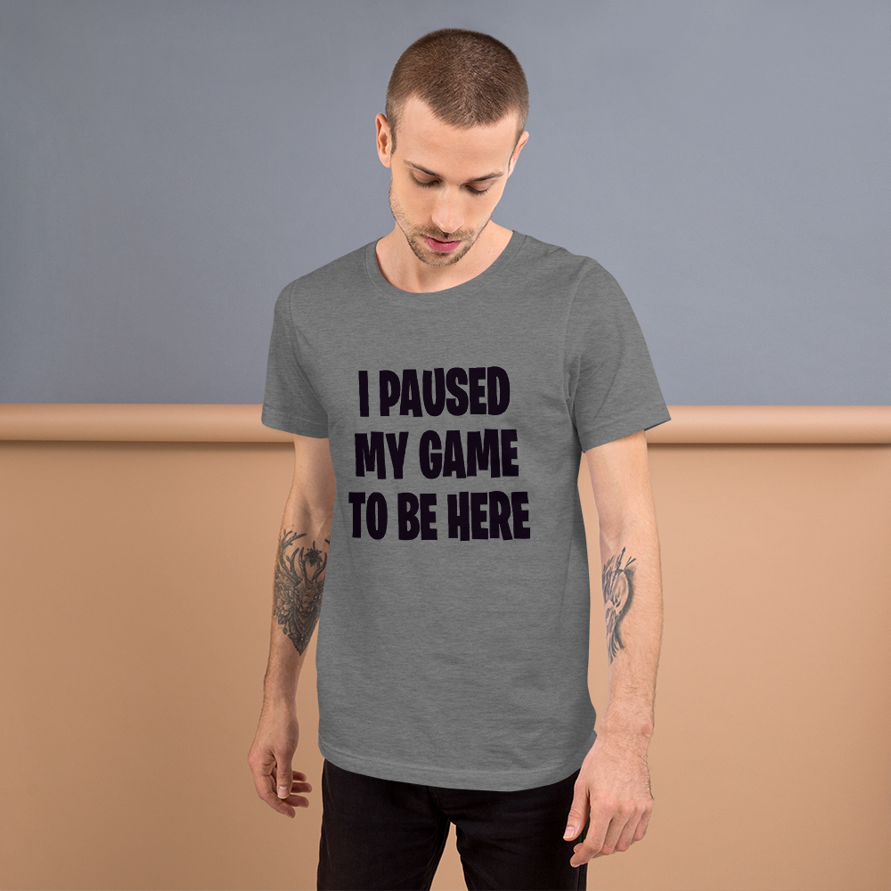 I paused my game to be here