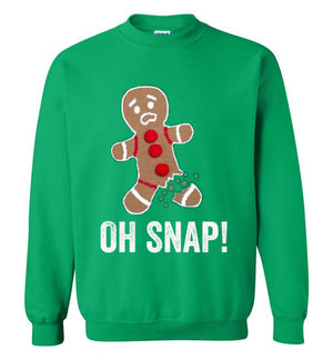 Oh Snap! Gingerbread Man Ugly Sweatshirt - Bring Me Tacos