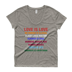 Love is Love Equal Rights Ladies' Roadtrip Tee