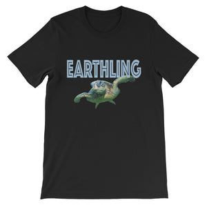 Earthling Earth Day Turtle short sleeve t-shirt