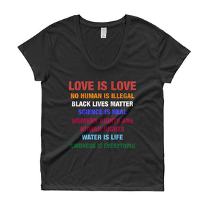 Love is Love Equal Rights Ladies Roadtrip Tee