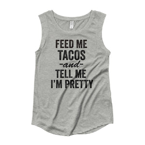 Feed Me Tacos Cap Sleeve T-Shirt - Bring Me Tacos