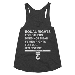Equal Rights For Others Does Not Mean Fewer Women's racerback - Bring Me Tacos