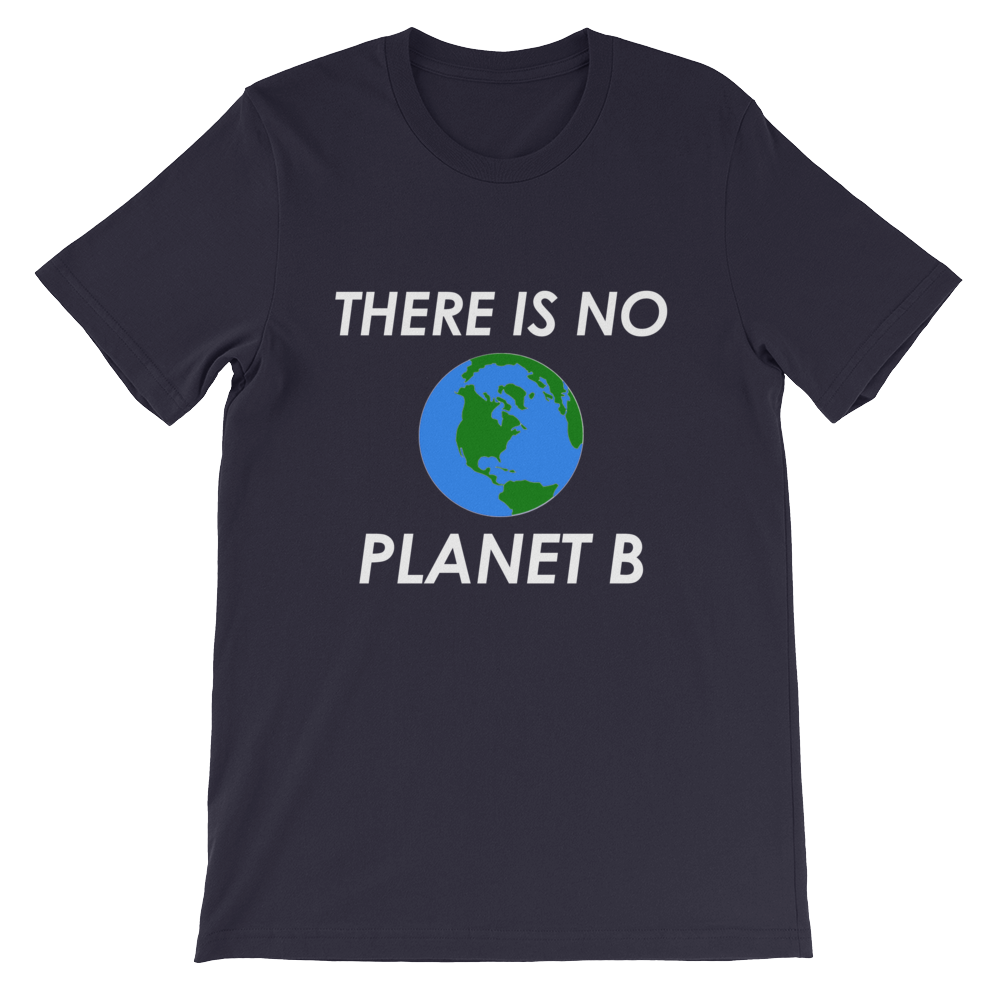 There Is No Planet B T-Shirt Earth Navy